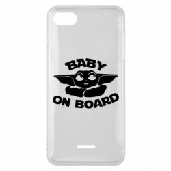 Чехол для Xiaomi Redmi 6A Baby on board yoda - PrintSalon
