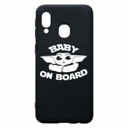 Чехол для Samsung A40 Baby on board yoda - PrintSalon