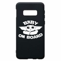 Чехол для Samsung S10e Baby on board yoda - PrintSalon