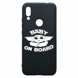 Чехол для Xiaomi Redmi 7 Baby on board yoda - PrintSalon