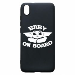 Чехол для Xiaomi Redmi 7A Baby on board yoda - PrintSalon