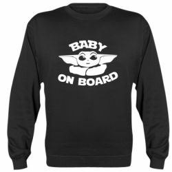 Cвитшот Baby on board yoda - PrintSalon