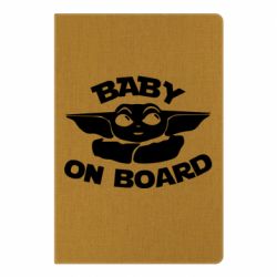 Блокнот Baby on board yoda - PrintSalon