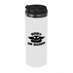 Термокружка Baby on board yoda - PrintSalon