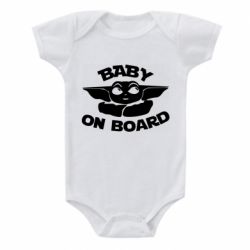 Детский бодик Baby on board yoda - PrintSalon