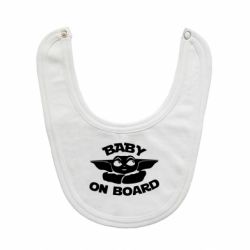 Слюнявчик  Baby on board yoda - PrintSalon