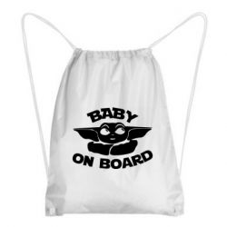 Рюкзак-мешок Baby on board yoda - PrintSalon