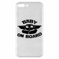 Чехол для iPhone 7 Plus Baby on board yoda - PrintSalon