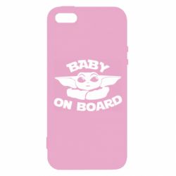 Чехол для iPhone5/5S/SE Baby on board yoda - PrintSalon