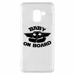 Чехол для Samsung A8 2018 Baby on board yoda - PrintSalon