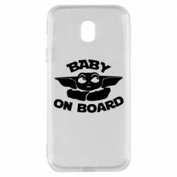 Чехол для Samsung J3 2017 Baby on board yoda - PrintSalon