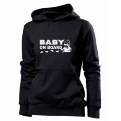 Женское худи Baby on board - PrintSalon