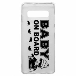 Чехол для Samsung S10+ Baby on board - PrintSalon