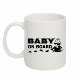 Чашка 320ml Baby on board - PrintSalon