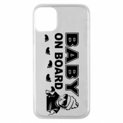 Чехол для iPhone 11 Pro Baby on board - PrintSalon