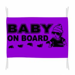 Флаг Baby on board - PrintSalon