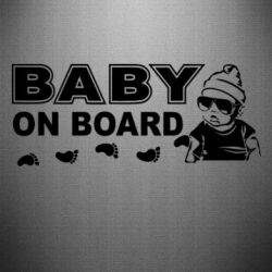 Наклейка Baby on board - PrintSalon