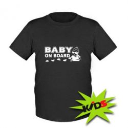 Детская футболка Baby on board - PrintSalon