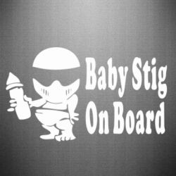 Наклейка Baby Stig on board-PrintSalon Наклейка Baby Stig on board
