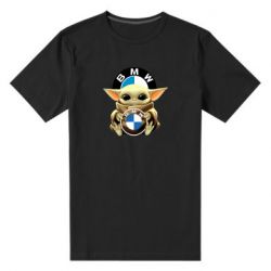 Мужская футболка премиум Baby yoda bmw - PrintSalon