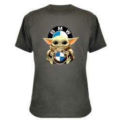 Камуфляжная футболка Baby yoda bmw - PrintSalon