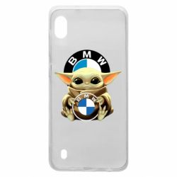 Чехол для Samsung A10 Baby yoda bmw - PrintSalon