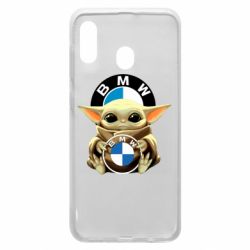 Чехол для Samsung A20 Baby yoda bmw - PrintSalon