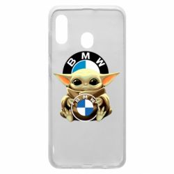 Чехол для Samsung A30 Baby yoda bmw - PrintSalon