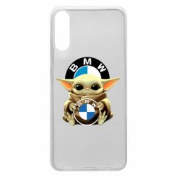Чехол для Samsung A70 Baby yoda bmw