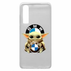 Чехол для Huawei P30 Baby yoda bmw - PrintSalon