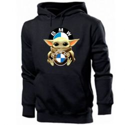 Мужское худи Baby yoda bmw - PrintSalon