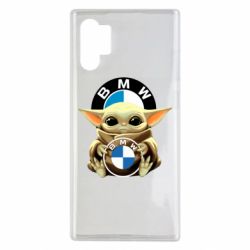 Чехол для Samsung Note 10 Plus Baby yoda bmw - PrintSalon