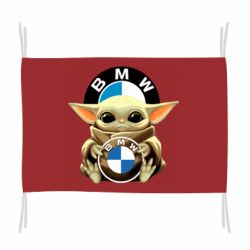 Флаг Baby yoda bmw - PrintSalon