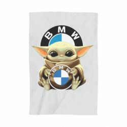 Полотенце с принтом Baby yoda bmw - PrintSalon