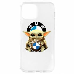 Чехол для iPhone 12 Pro Baby yoda bmw - PrintSalon