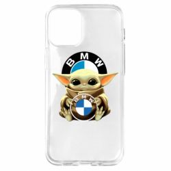 Чехол для iPhone 12 mini Baby yoda bmw - PrintSalon