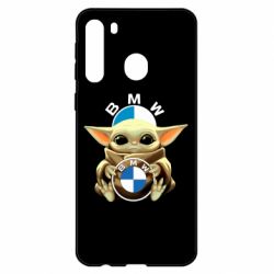 Чехол для Samsung A21 Baby yoda bmw - PrintSalon