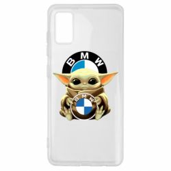 Чехол для Samsung A41 Baby yoda bmw - PrintSalon