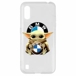 Чехол для Samsung A01/M01 Baby yoda bmw - PrintSalon