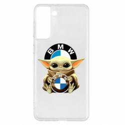 Чехол для Samsung S21+ Baby yoda bmw - PrintSalon
