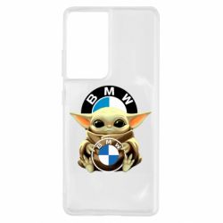 Чехол для Samsung S21 Ultra Baby yoda bmw - PrintSalon