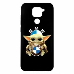 Чехол для Xiaomi Redmi Note 9/Redmi 10X Baby yoda bmw