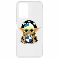 Чехол для Xiaomi Redmi Note 10 Pro Baby yoda bmw