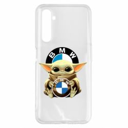 Чехол для Realme 6 Pro Baby yoda bmw - PrintSalon