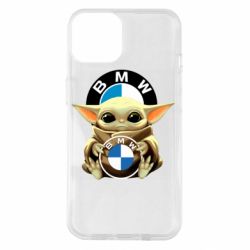 Чехол для iPhone 14 Baby yoda bmw - PrintSalon
