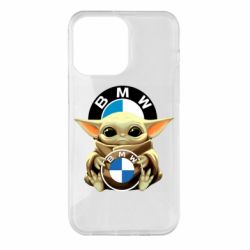Чехол для iPhone 14 Pro Max Baby yoda bmw - PrintSalon