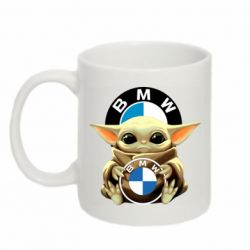 Чашка 320ml Baby yoda bmw - PrintSalon