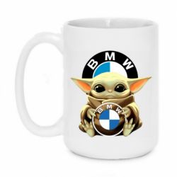 Чашка 420ml Baby yoda bmw - PrintSalon