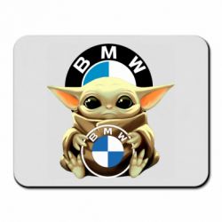 Коврик для мыши Baby yoda bmw - PrintSalon