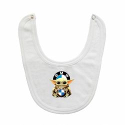 Слюнявчик  Baby yoda bmw - PrintSalon